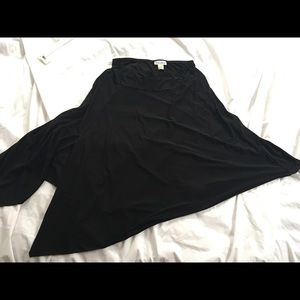 asymmetrical stretchy skirt goes w sequined tops